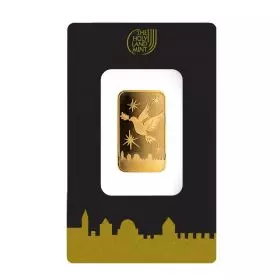 10 Gramm 999,9 Goldbarren - Friedenstaube, Holy Land Mint (in Assay)