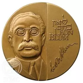 State Medal, Leon Blum, Bronze Medal, Bronze Tombac, 59.0 mm, 17 gr - Obverse
