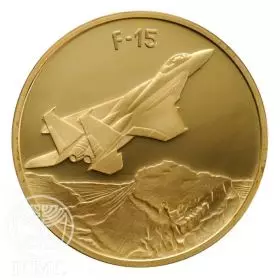 State Medal, F-15, Airplanes that Made History, Bronze Tombac, 50.0 mm, 40 gr - Obverse