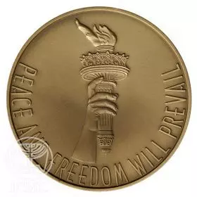 The Twin Towers - 70mm Bronze Memorial Medal