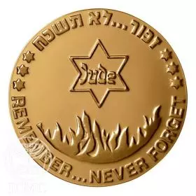 State Medal, In Memory of Holocaust Victims, General Medal, Bronze Medal, Bronze Tombac, 70.0 mm, 17 gr - Obverse