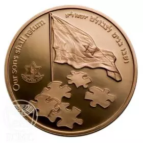 State Medal, IDF Missing Soldiers, Bronze Medal, Bronze Tombac, 50.0 mm, 17 gr - Obverse