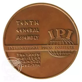 International Press Institute - 59.0 mm, 100 g, Bronze