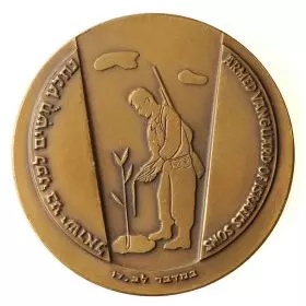 Jewish Legion Jubilee - 59.0 mm, 88 g, Bronze Tombac
