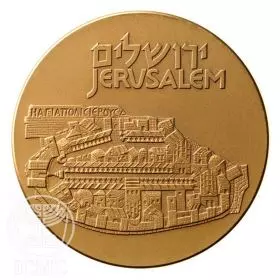 Temple Mount - 59.0 mm, 98 g, Bronze Tombac Medal
