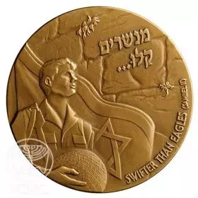 Jerusalem Reunited, 30 Years - 70.0 mm, 140 g, Bronze Tombac