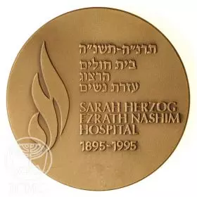 Herzog Ezrath Nashim Hospital - 59.0 mm, 98 g, Bronze Tombac