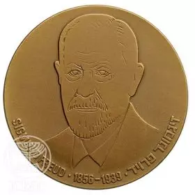 Sigmund Freud ,Founder of Psychoanalysis - 59.0 mm, 98 g, Bronze Tombac Medal