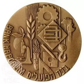 Bank Hapoalim, Jerusalem - 45.0 mm, 40 g, Bronze Tombac