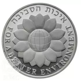 Commemorative Coin, For a Better Environment, Proof Silver, 38.7 mm, 28.8 gr - Obverse