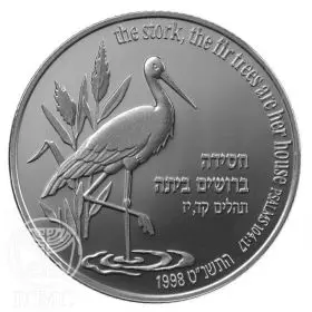 Commemorative Coin, Stork and Fir Tree, Proof Silver, 38.7 mm, 28.8 gr - Obverse