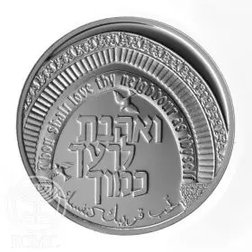 Commemorative Coin, Love thy Neighbor as Thyself, Prooflike Silver, 30 mm, 14.4 gr - Obverse