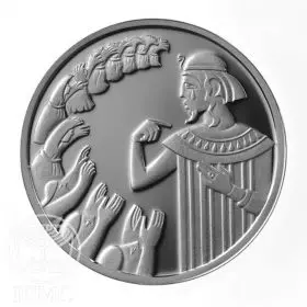 Commemorative Coin, Joseph and his Brothers, Prooflike Silver, 30 mm, 14.4 gr - Obverse