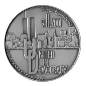 The Twin Towers - Silver/925, 50mm, 62g Memorial Medal