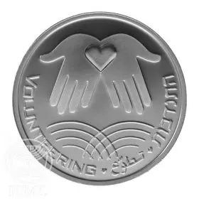 Commemorative Coin, Volunteering, Proof Silver, 38.7 mm, 28.8 gr - Obverse