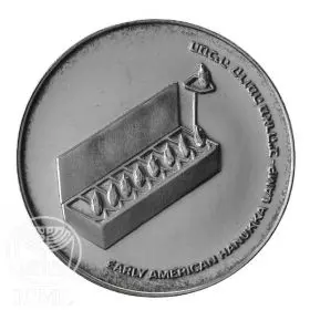 Commemorative Coin, Hanukka Lamp from the United States, Silver 500, Standard BU, 34 mm, 20 gr - Obverse