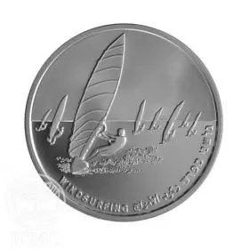 Commemorative Coin, Windsurfing, Prooflike Silver, 30 mm, 14.4 gr - Obverse