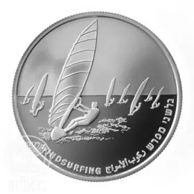 Commemorative Coin, Windsurfing, Proof Silver, 38.7 mm, 28.8 g - Obverse