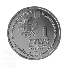 Commemorative Coin, Moses and the Ten Commandments, Prooflike Silver, 30 mm, 14.4 gr - Reverse