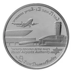 Ben Gurion Airport Terminal 3 - 50.0 mm, 49 g, Silver925 Proof
