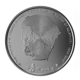 Commemorative Coin, Albert Einstein, Proof Silver, 38.7 mm, 28.8 gr - Obverse