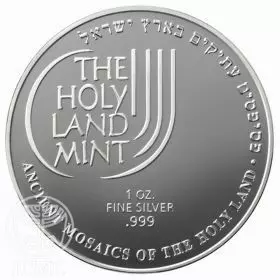 Holy Land Ancient Mosaics - Lion, Silver 999, 38.7 mm, 1 oz. - Reverse