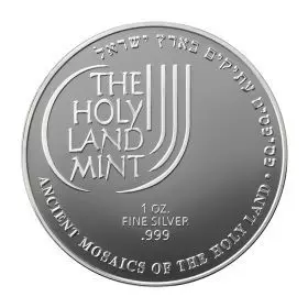 Holy Land Ancient Mosaics - Fishes, Silver 999, 38.7 mm, 1 oz. - Reverse