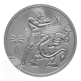 Commemorative Coin, Samson and the Lion, Prooflike Silver, 30 mm, 14.4 gr - Obverse