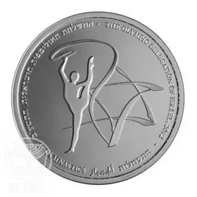 Commemorative Coin, Gymnastics, Prooflike Silver, 30 mm, 14.4 gr - Obverse