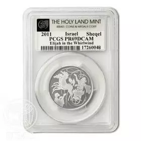 Elijah In The Whirlwind Legal Tender Silver Prooflike Coin, Graded MS69