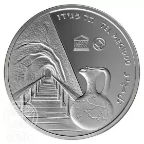 Gedenkmünze, Tel Megiddo, Prooflike Silber, 30 mm, 14.4 g - Vorderseite