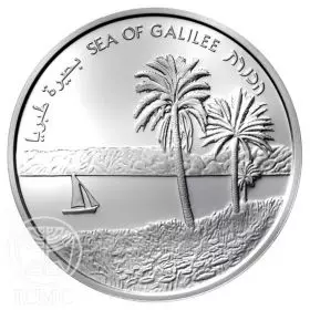 Commemorative Coin, Sea of Galilee, Silver 925, Prooflike, 30 mm, 14.4 gr - Obverse