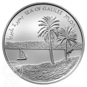 Commemorative Coin, Sea of Galilee, Silver 925, Proof, 38.7 mm, 28.8 gr - Obverse
