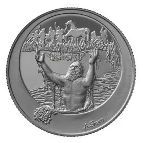 State Medal, Healing of Na'aman in the Jordan River - Scenes of the Bible, Silver 999, 38.7 mm, 1 oz - Obverse