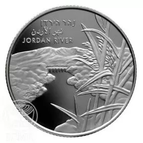 Commemorative Coin, Jordan River, Silver 999, Proof, 38.7 mm, 1 oz  - Obverse