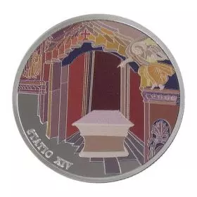 VIA DOLOROSA, Way of Suffering, Station XIV Jesus is laid in the tomb, 999/Silver State Medal 