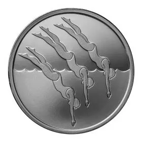 Commemorative Coin, Swimming, Silver 925, Prooflike, 30 mm, 14.4 gr - Obverse
