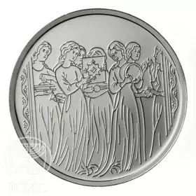 Commemorative Coin, Miriam and the Women, Standard BU Silver, 30 mm, 14.4 gr - Obverse