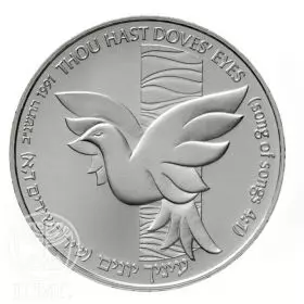 Commemorative Coin, Dove and Cedar, Prooflike Silver, 30 mm, 14.4 gr - Obverse