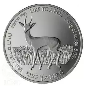 Commemorative Coin, Roe and Lily of the Valleys, Proof Silver, 38.7 mm, 28.8 gr - Obverse