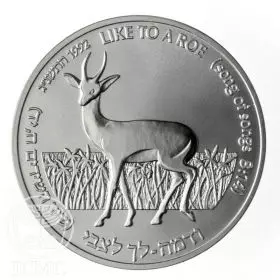 Commemorative Coin, Roe and Lily of the Valleys, Standard BU Silver, 30 mm, 14.4 gr - Obverse