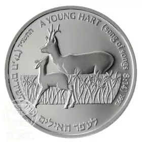 Commemorative Coin, Young Hart and Apple Tree, Silver 925, Proof, 38.7 mm, 28.8 g - Obverse