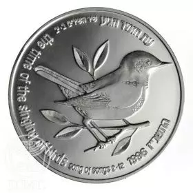 Commemorative Coin, Nightingale and Fig, Standard BU Silver, 30 mm, 14.4 gr - Obverse
