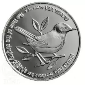 Commemorative Coin, Nightingale and Fig, Proof Silver, 38.7 mm, 28.8 gr - Obverse