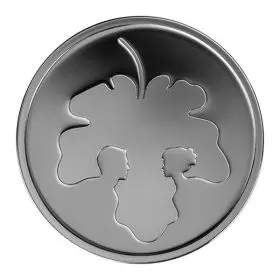 Commemorative Coin, Adam and Eve, Prooflike Silver, 30 mm, 14.4 gr - Obverse