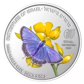 Long-Tailed Blue - Silver 999, 50mm, Half Ounce