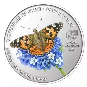 Painted Lady - Silver 999, 50mm, Half Ounce