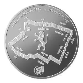 Misttor, Tore von Jerusalem, 1Unze Silbermünze (Bullion), 38.7mm