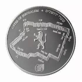 Neues Tor, Tore von Jerusalem, 1 Unze Silbermünze (Bullion) 38.7mm