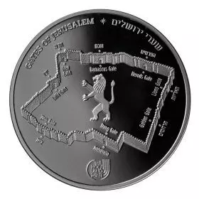 Zionstor, Tore von Jerusalem, 1Unze Silbermünze 38.7 mm